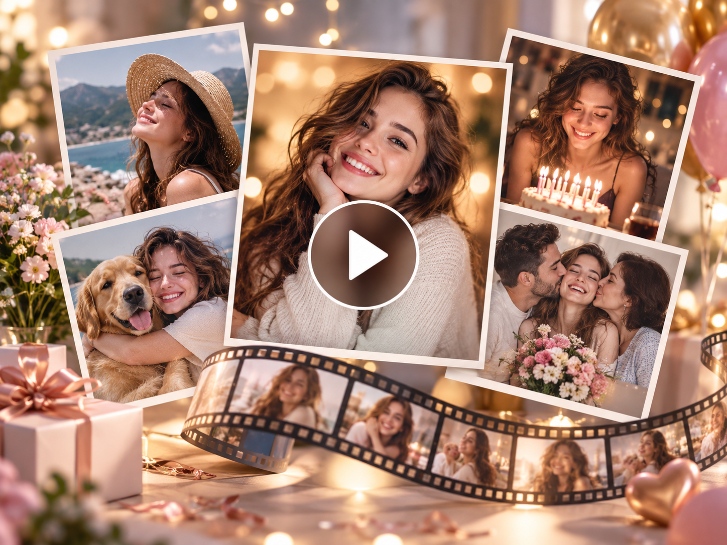 Обложка видео из нескольких фотографий с музыкой