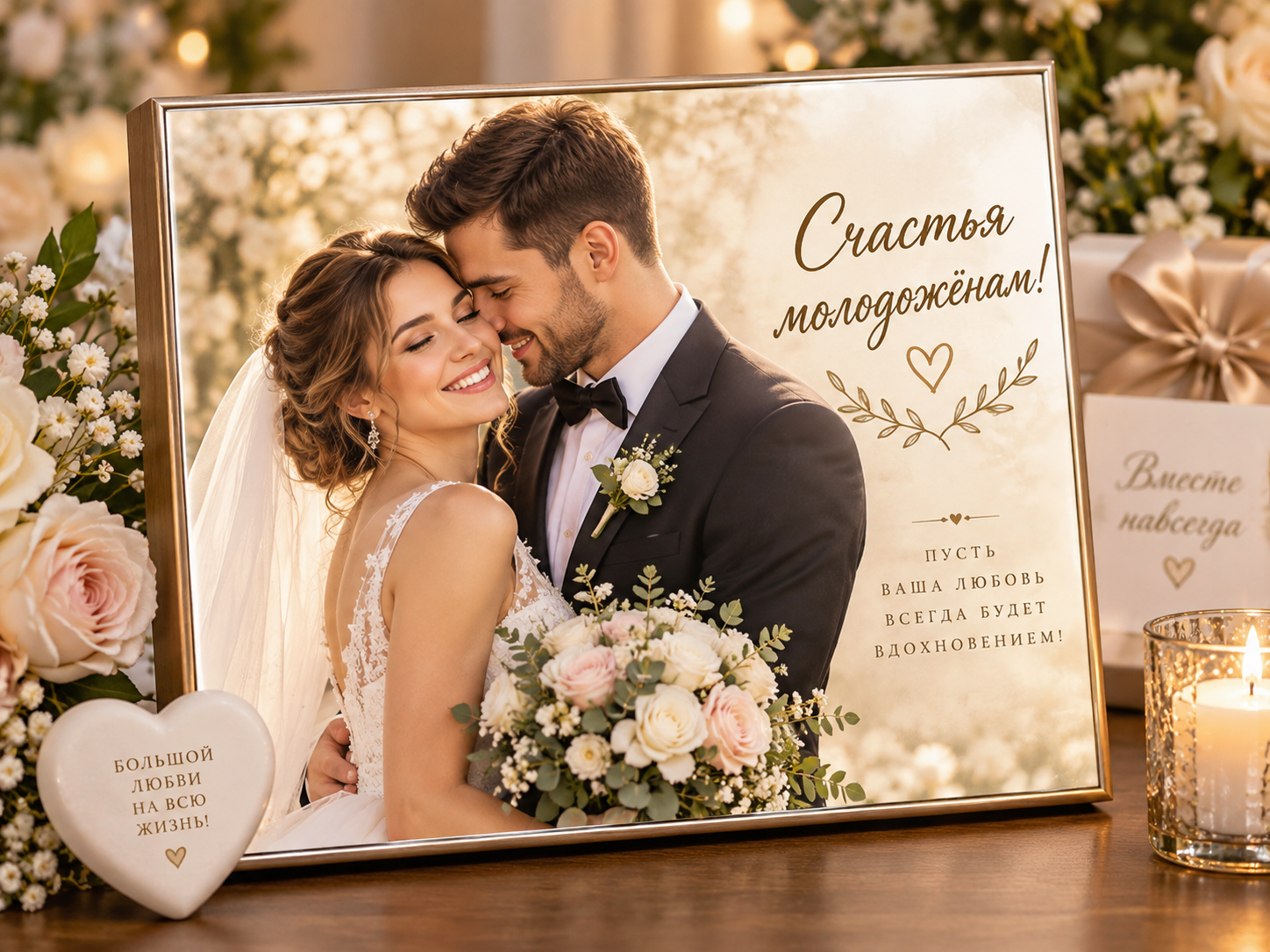 Свадебный подарок по фотографии пары