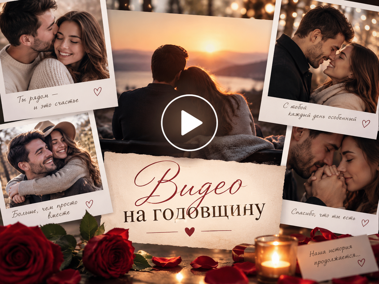 Обложка видео на годовщину из фотографий